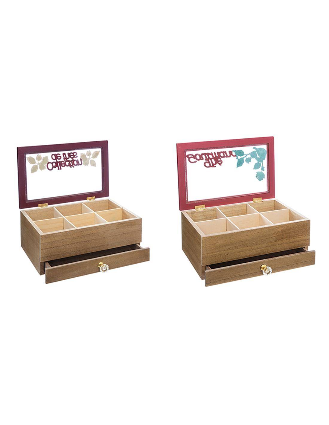 Θήκη για τσάι Χ6 24Χ16Χ10,5εκ. 2χρ.