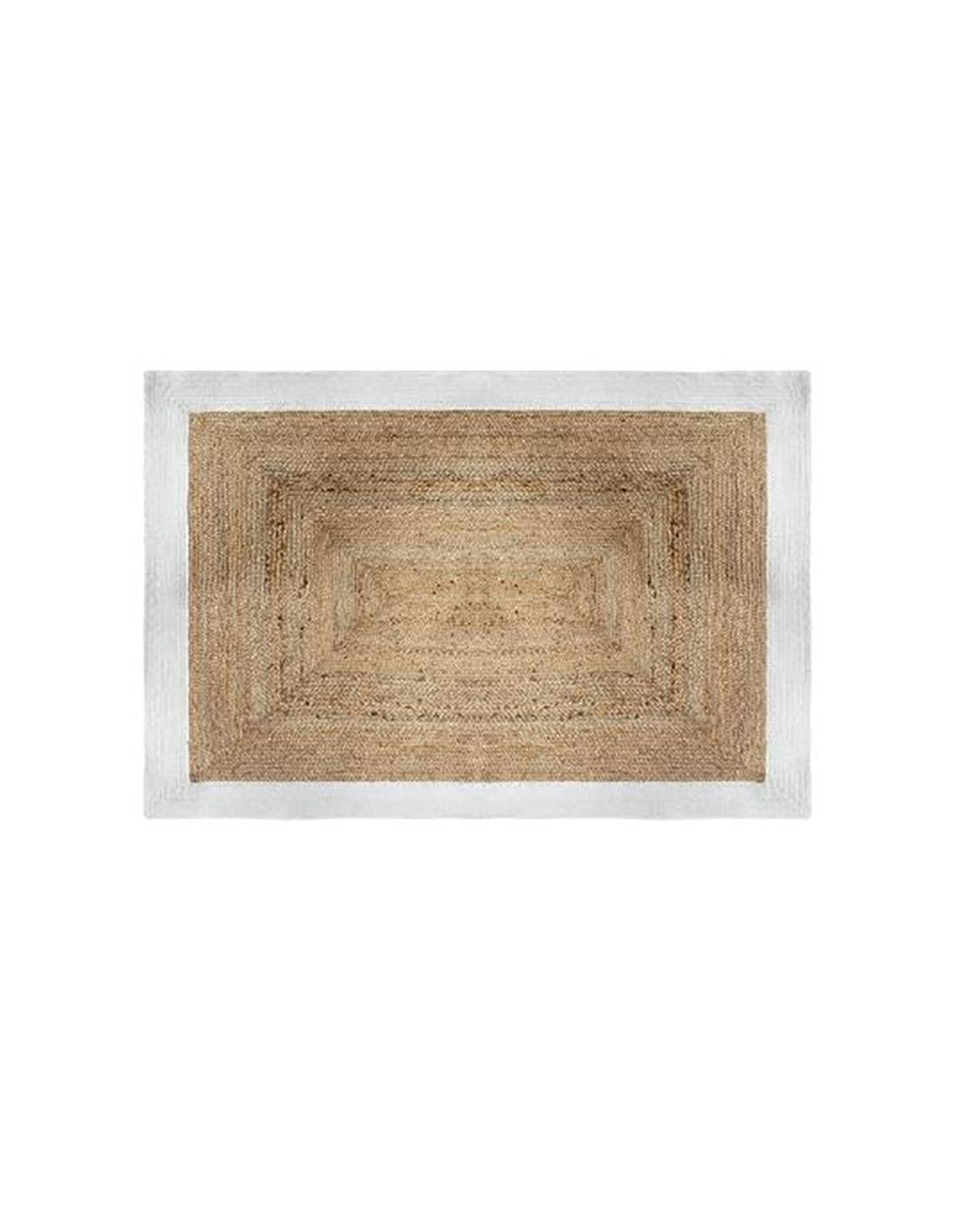 Χαλί γιούτας με βαμβ.λευκό ρέλι 120Χ170