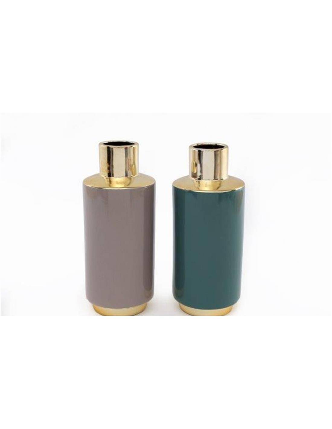 Βάζο μεταλ.Elegant 2χρ. 9Χ20