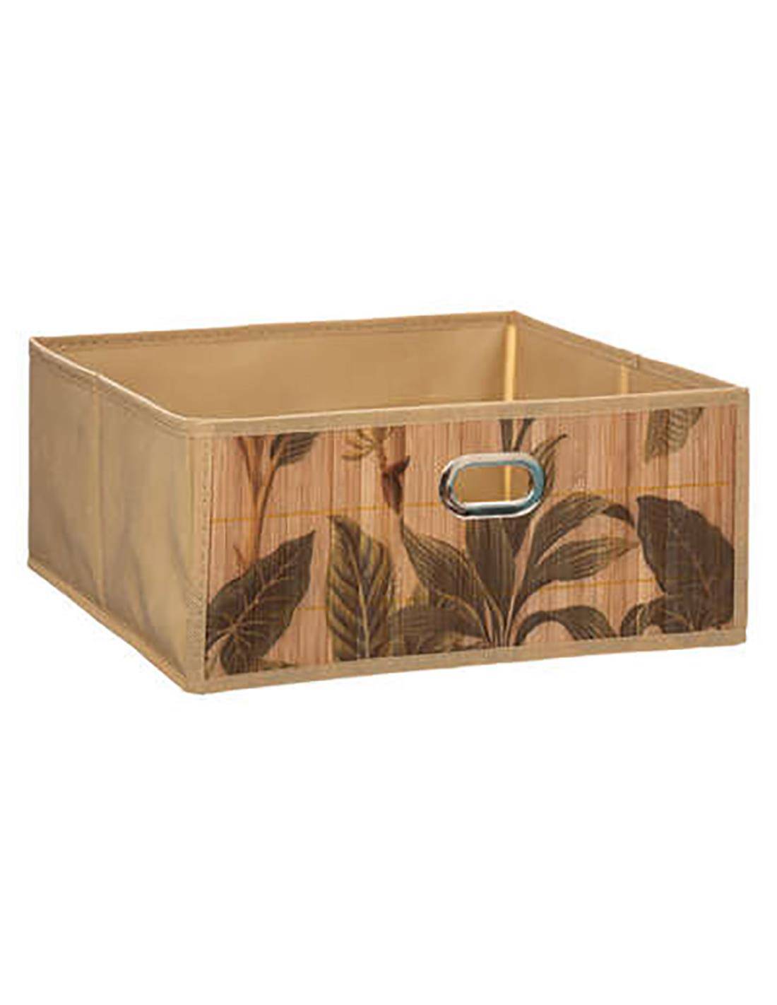 Καλάθι αποθ.υφασμ.σχ.bamboo 31Χ31Χ15