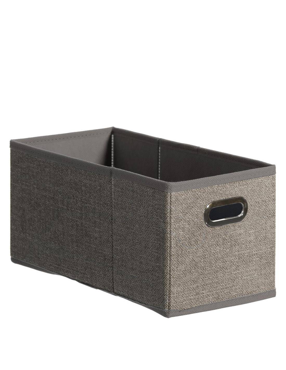 Κουτί αποθ.υφασμ.γκρι  15,5Χ31Χ15,2