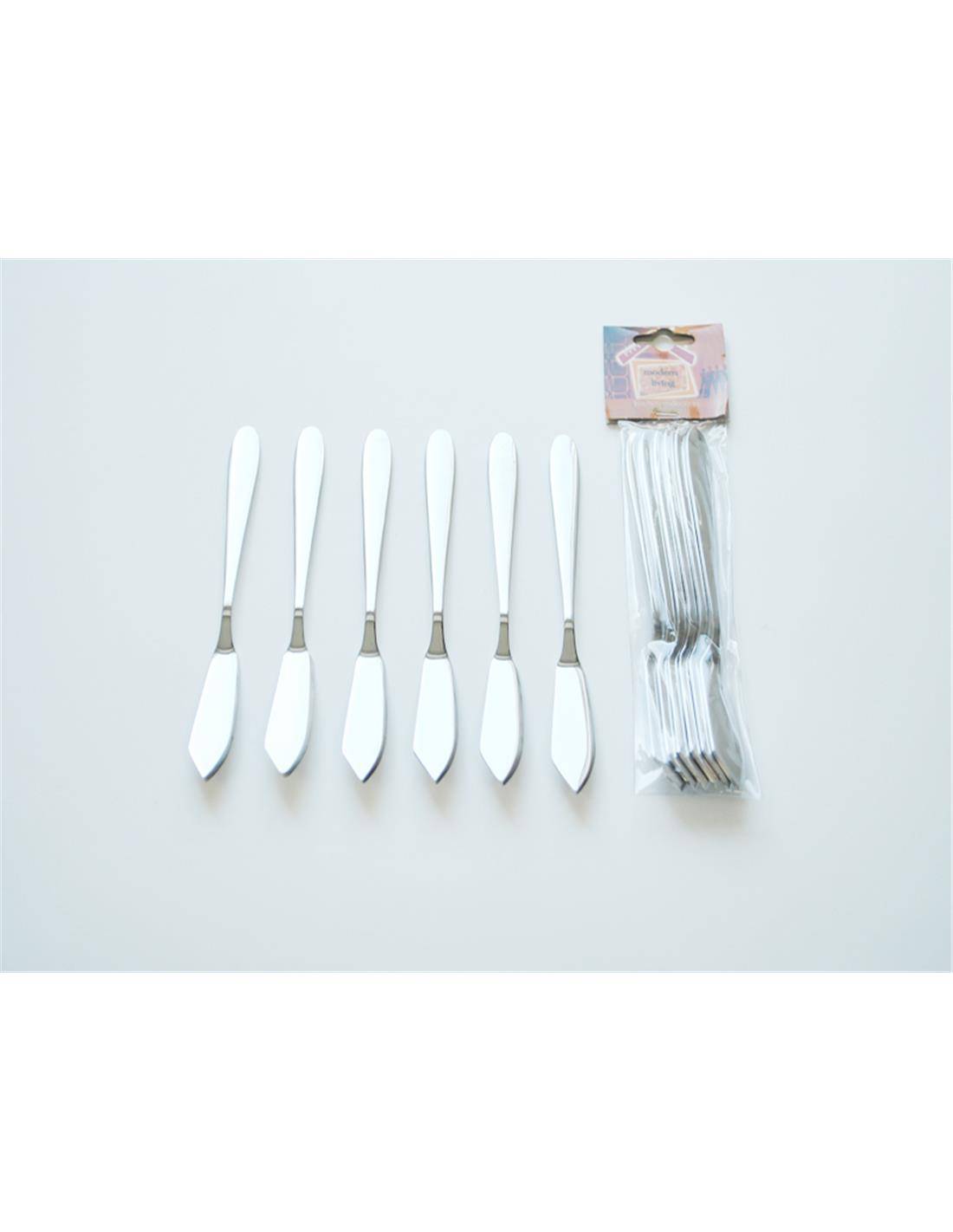 Μαχαίρι βουτύρου stainless steel σετ/6