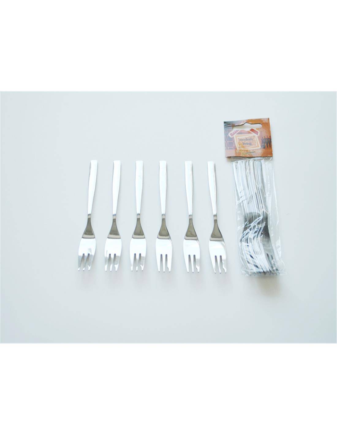 Πηρούνι μικρό inox σετ 6 τεμ.