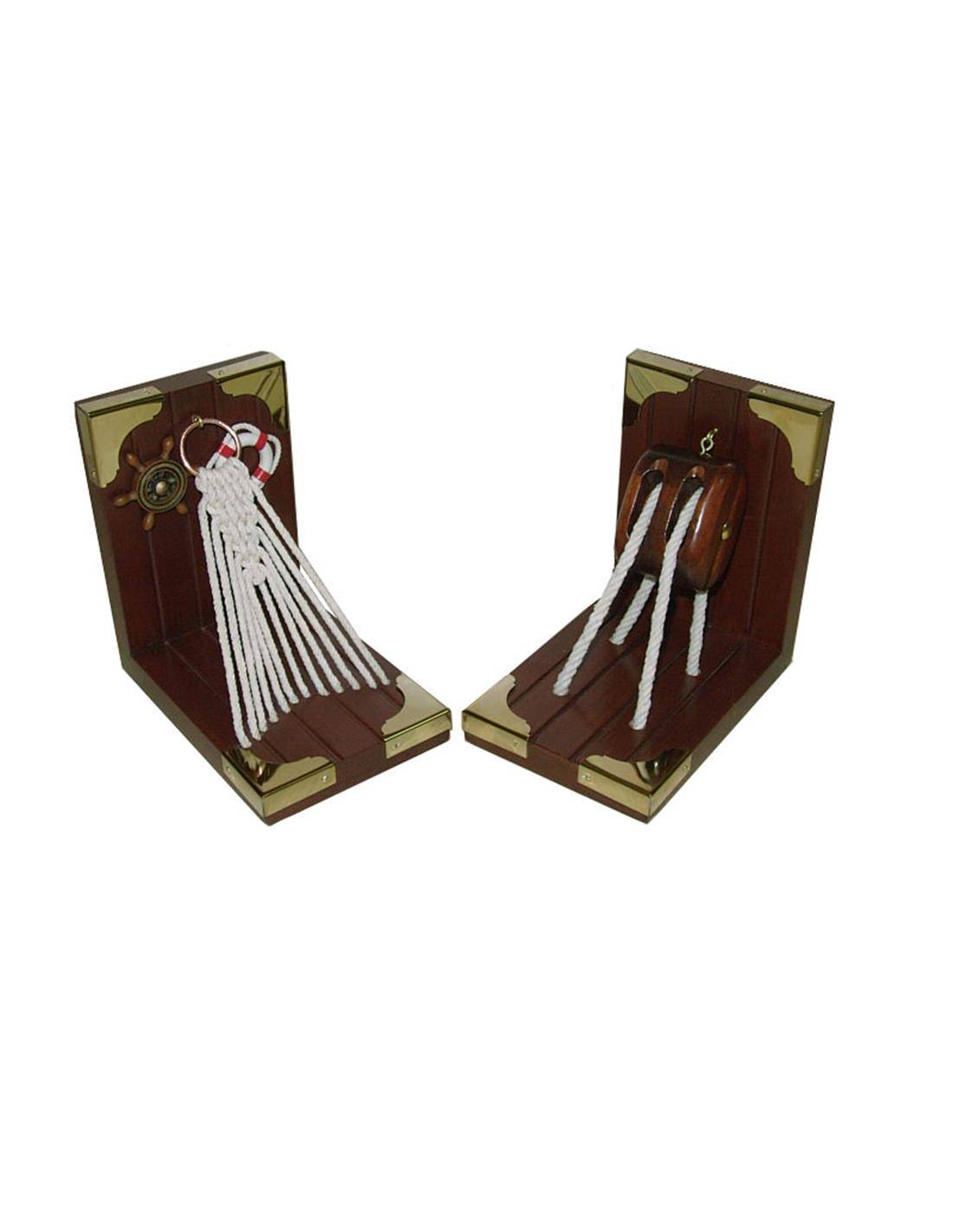 Βιβλιοστάτης ξύλινος SEA σετ 2