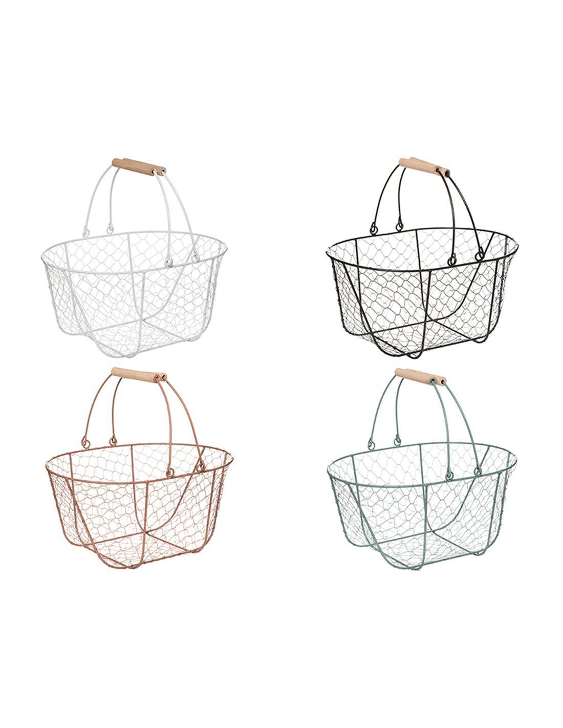 Καλάθι μεταλ.με χερούλια 38Χ25Χ23εκ. 4χρ.