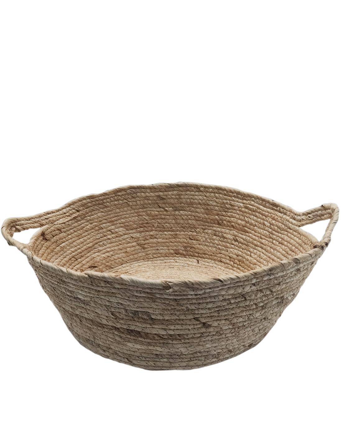 Καλάθι πιατέλα ψάθινη φυσικό 48Χ18
