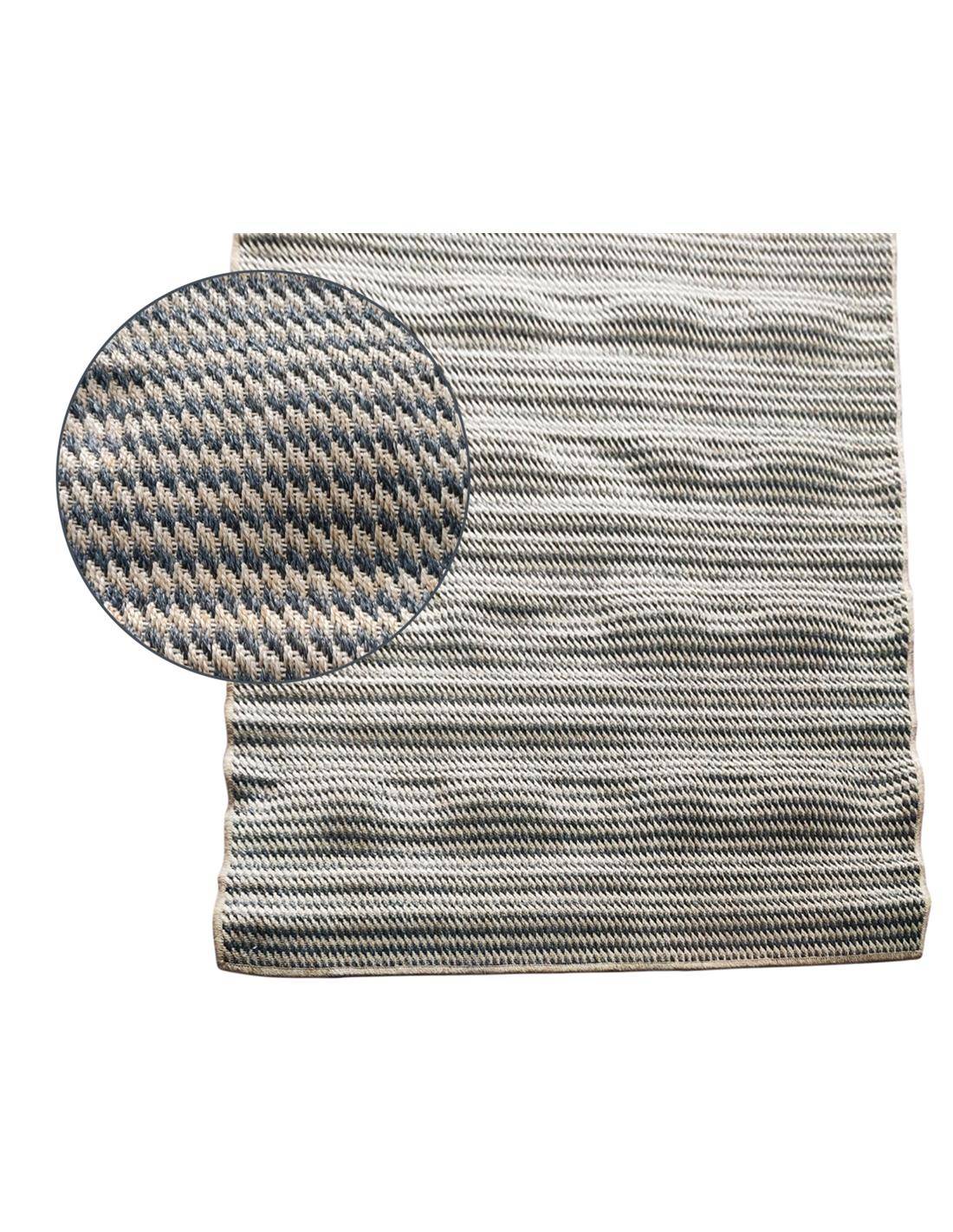 Χαλί εξ.χώρου pp ζικ ζακ μπεζ/μαύρο 120Χ180