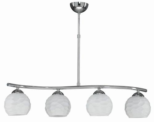 Φωτιστικό Πολύφωτο 4φ Μέταλλο χρώμιο/Γυαλί Ε27