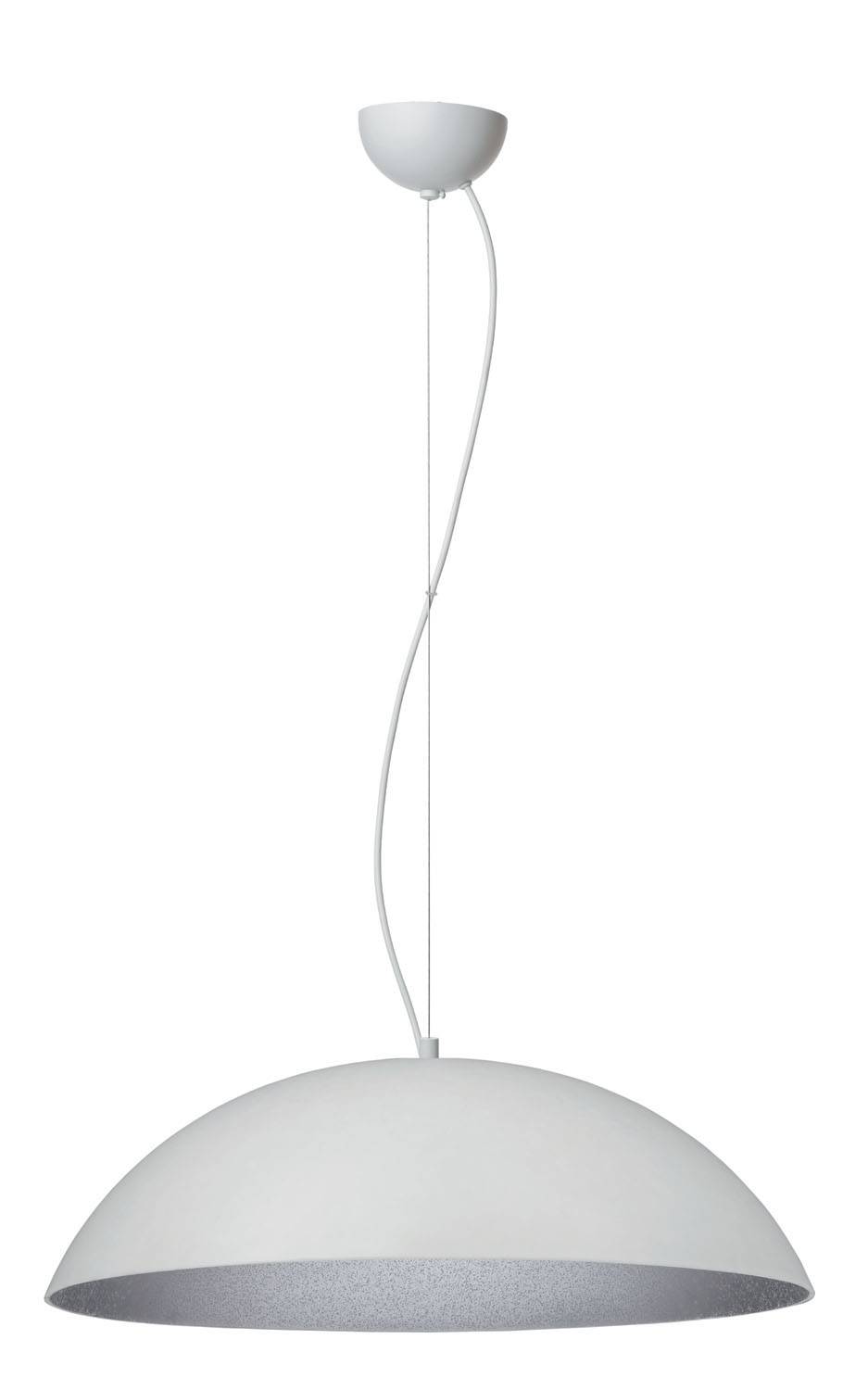 Φωτιστικό μονόφωτο Plexiglass  λευκό/ασημί  3χΕ27 Φ47