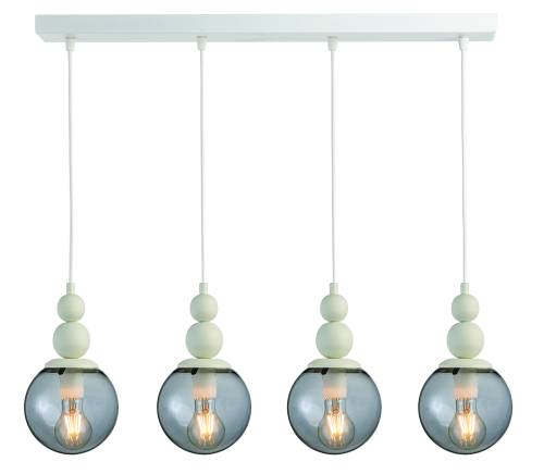 Φωτιστικό Πολύφωτο 4φ Μέταλλο/Γυαλί Ε27