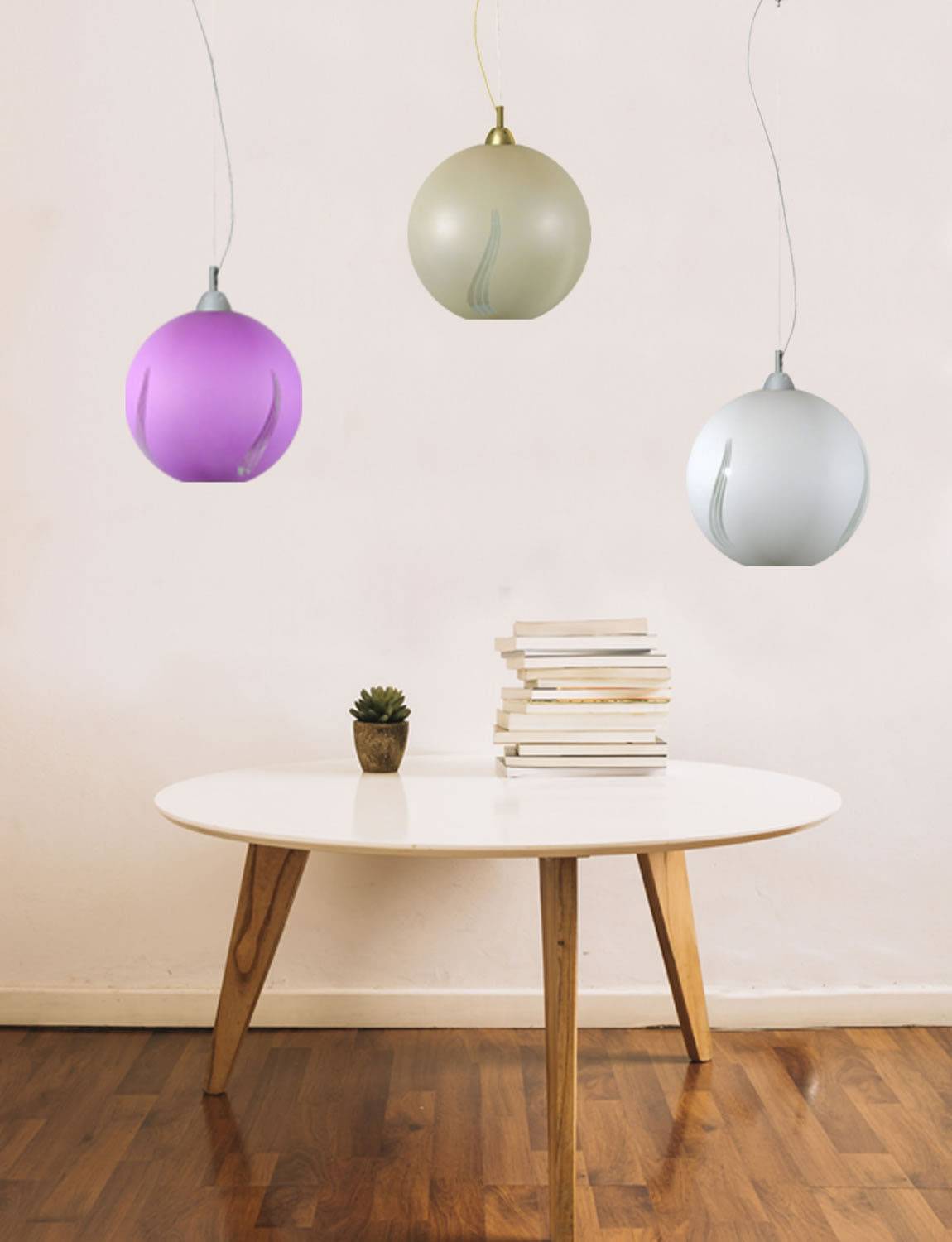 Φωτιστικό μονόφωτο γυαλί μελί Ε27 Φ30