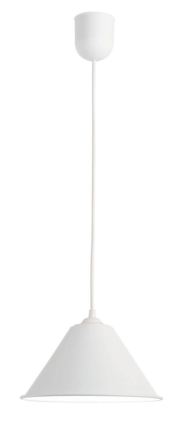 Φωτιστικό μονόφωτο αλουμίνιο λευκό Ε27 Φ22