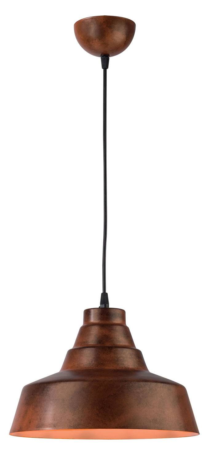 Φωτιστικό μονόφωτο αλουμίνιο χαλκός/πατίνα μαύρη Ε27 Φ30