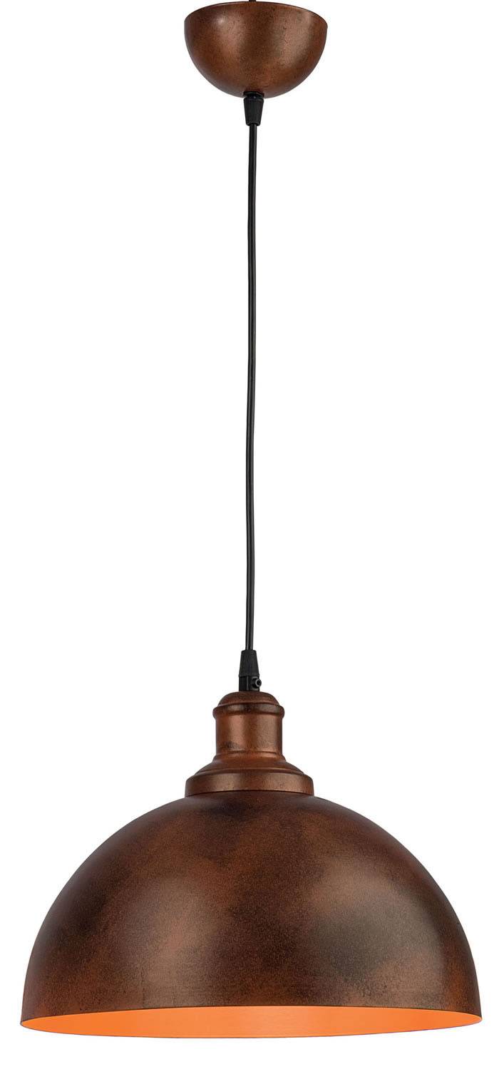 Φωτιστικό μονόφωτο αλουμίνιο χαλκός/πατίνα μαύρη Ε27 Φ31