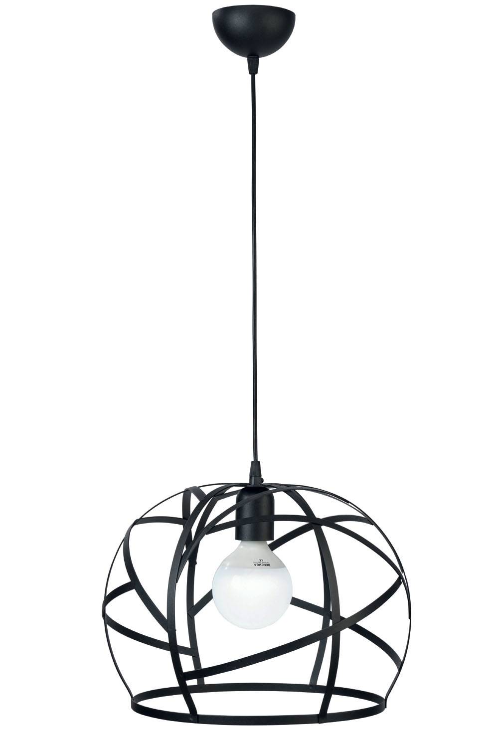 Φωτιστικό πλέγμα μέταλλο μαύρο Ε27 Φ35 1φ