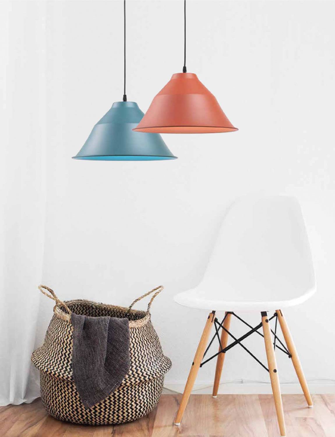 Φωτιστικό μονόφωτο αλουμίνιο τερακότα Ε27 Φ38