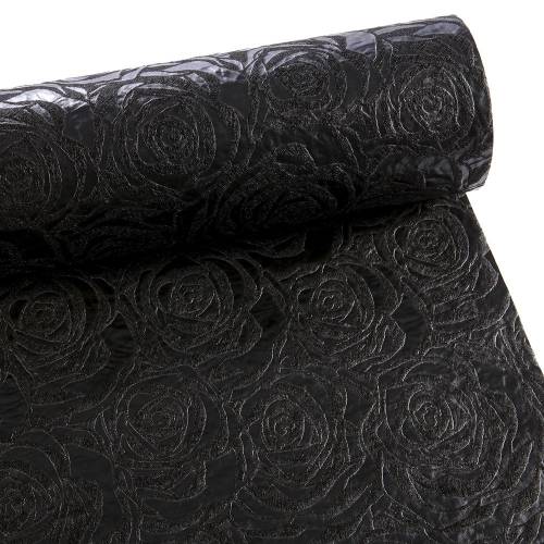 ΥΦΑΣΜΑ 3D ΜΕ ΛΟΥΛΟΥΔΙΑ 60ΕΚ Χ 18Μ ΜΑΥΡΟ