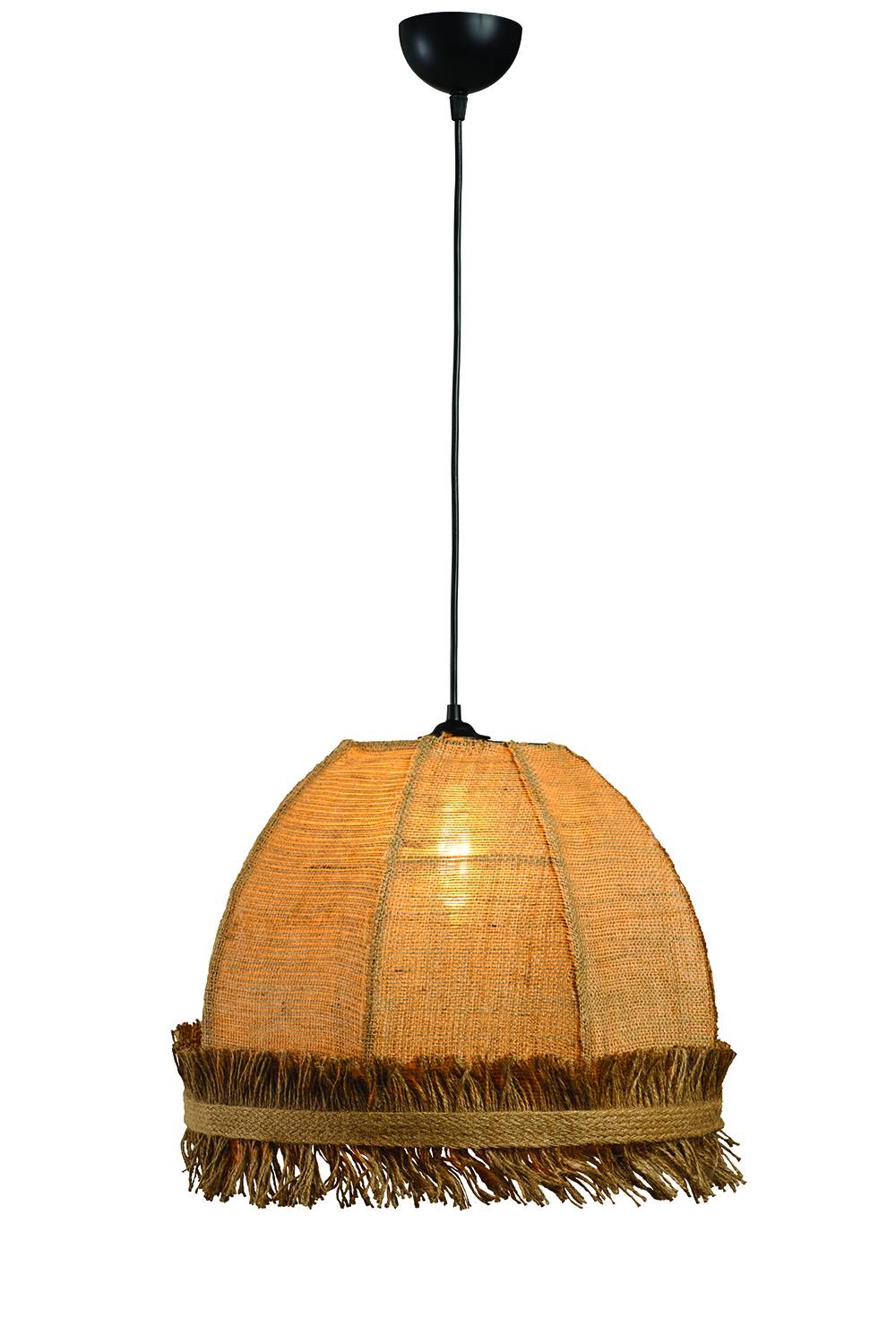 Φωτιστικό μονόφωτο λινάτσα natural Ε27 Φ40