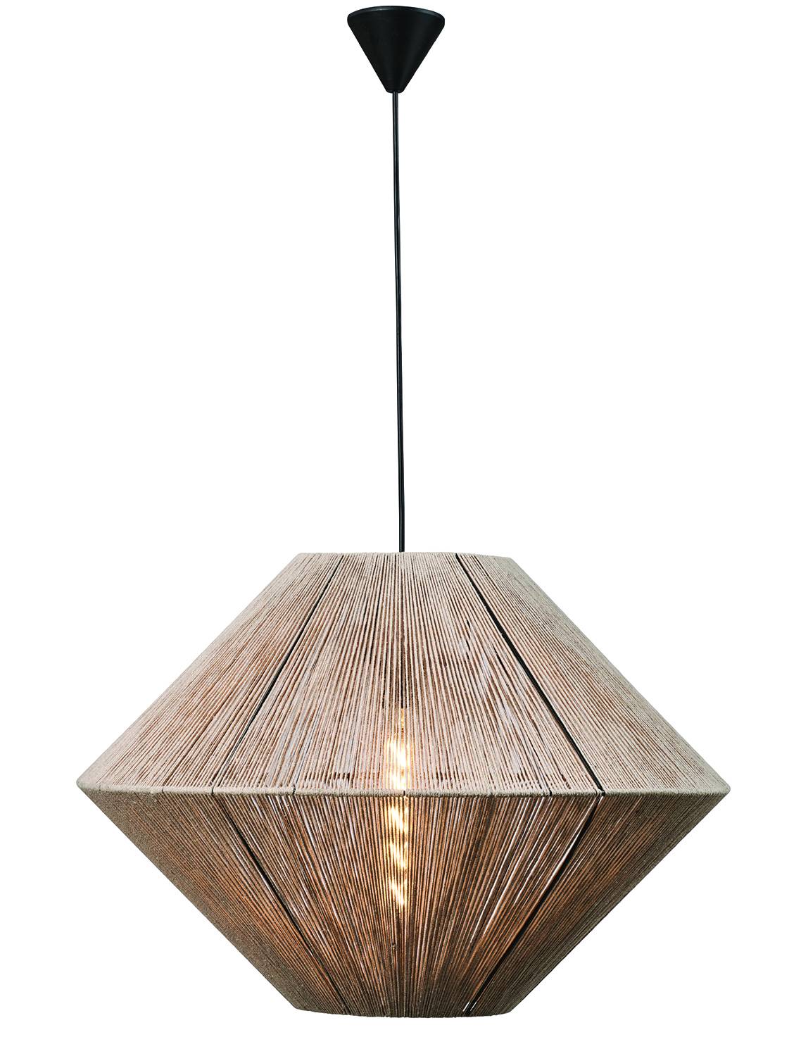 Φωτιστικό μονόφωτο σχοινί natural Ε27 Φ60