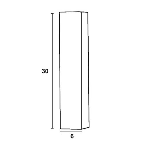 Φωτιστικό μονόφωτο οροφής αλουμίνιο τετράγωνο μαύρο GU10 Φ6