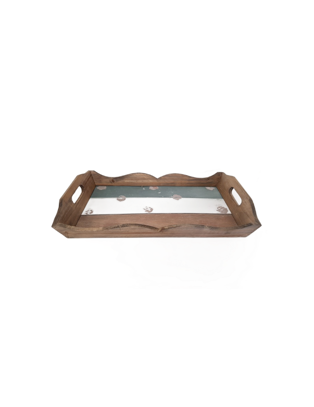 Δίσκος ξύλινος καφέ washed 47.5Χ27Χ8