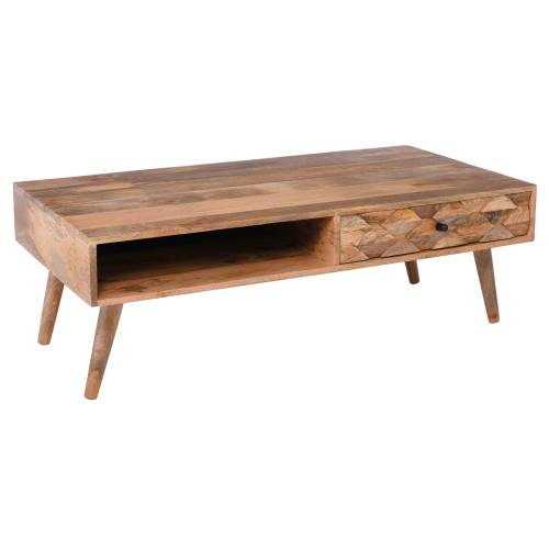 TEKA-W Τραπεζάκι Σαλονιού Καθιστικού, Ξύλο Mango Φυσικό Ε-00024079 ΕΑ7046,W