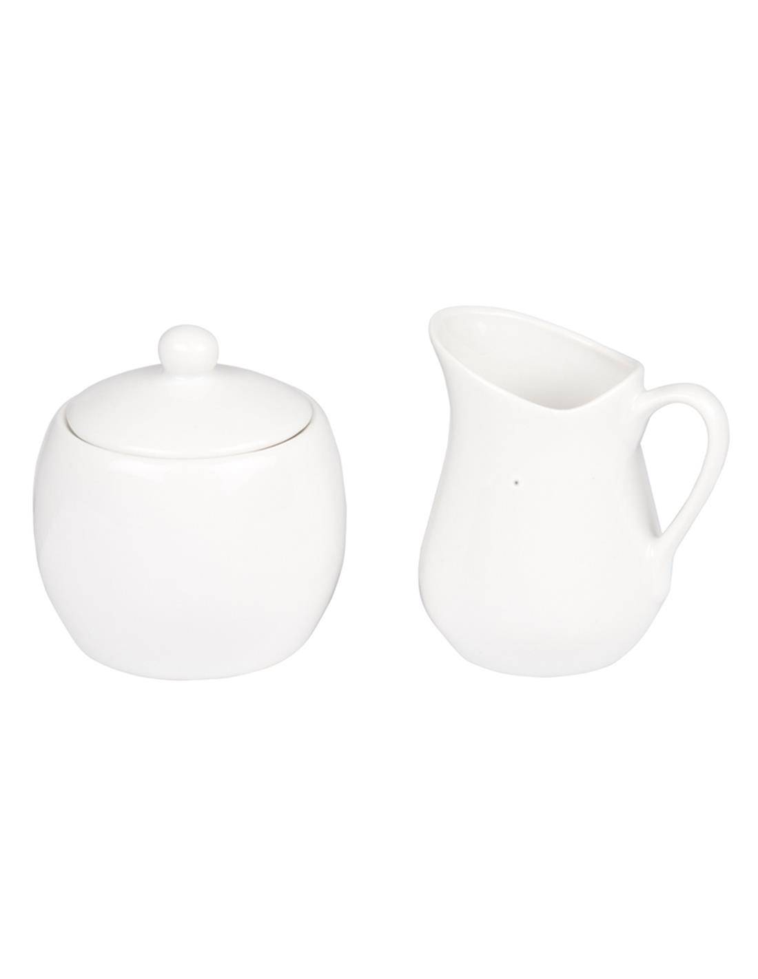 Γαλατιέρα και ζαχαριέρα λευκό χρ.