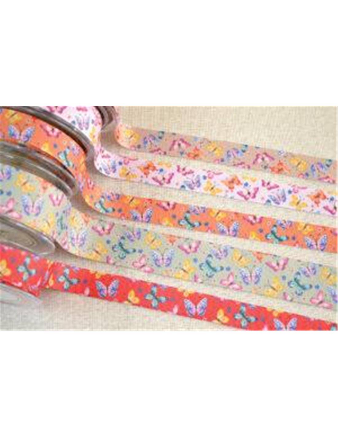 ΚΟΡΔ ΓΚΡΟ ΒΑΜΒΑΚΕΡΗ BUTTERFLIES 1.2cmX9m