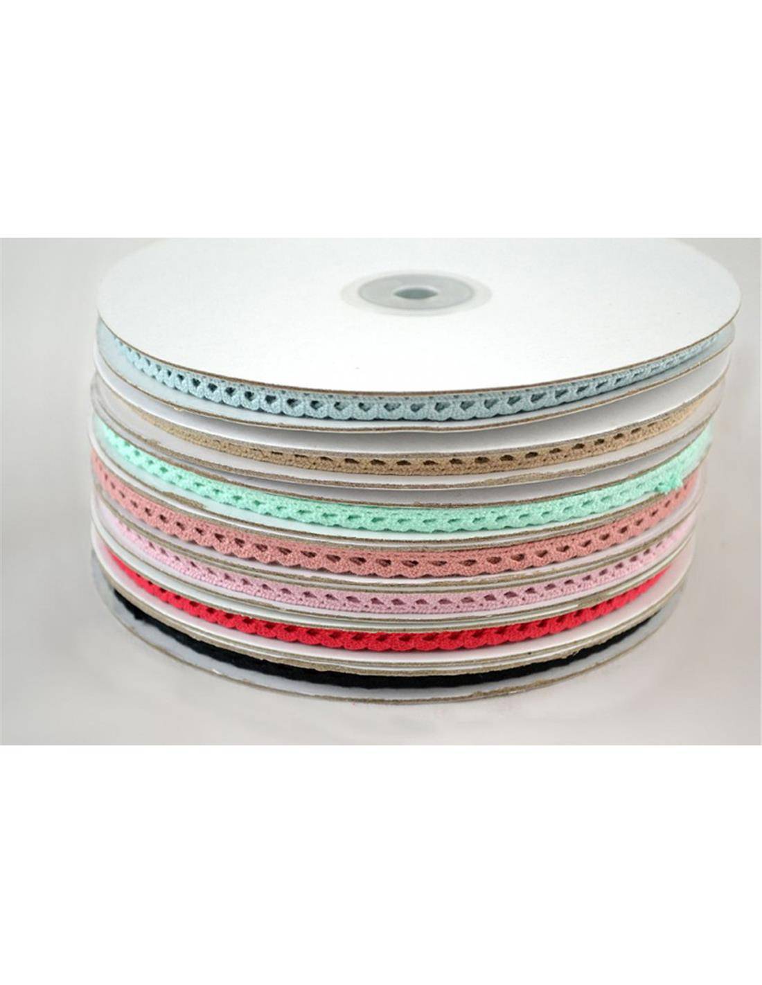 Κορδέλα φυτίλι δαντελέ 6mmX18m