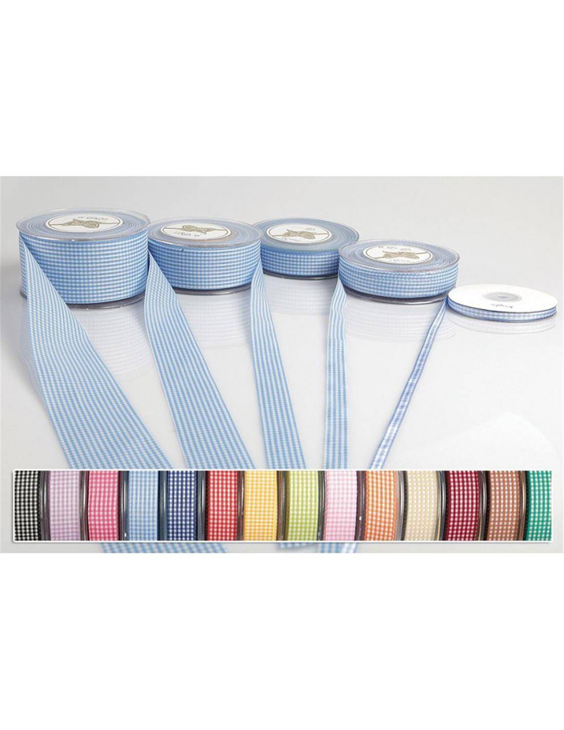 Κορδέλα καρρώ βαμβ. 4εκ.Χ50Μ