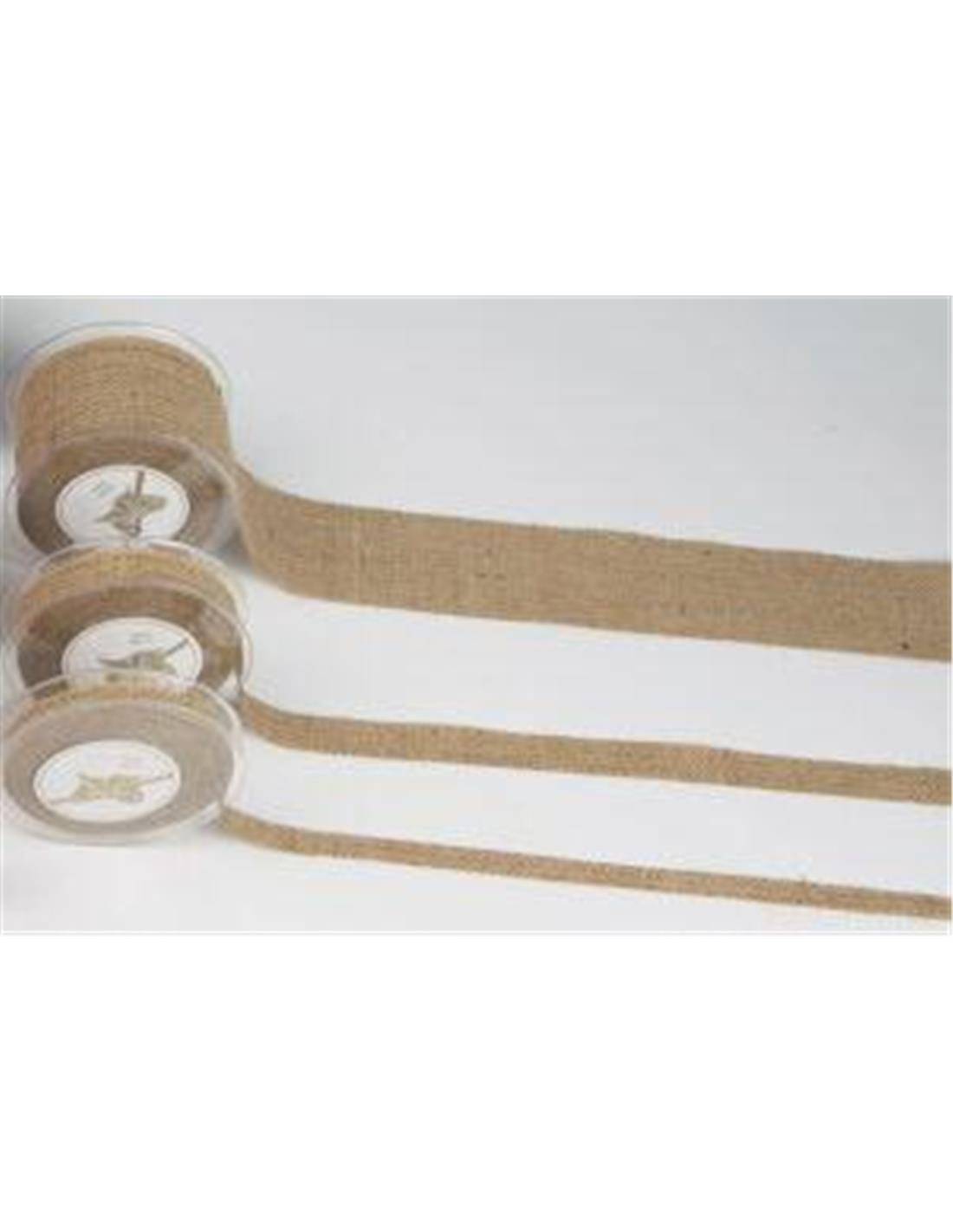 Κορδέλα λινάτσα 4.3εκ.X9.1Μ