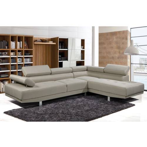 SECTOR Καναπές Σαλονιού Αριστερή Γωνία, Ανακλινόμενα Κεφαλάρια, Ύφασμα Μπεζ Ε-00022011 Ε989,4L