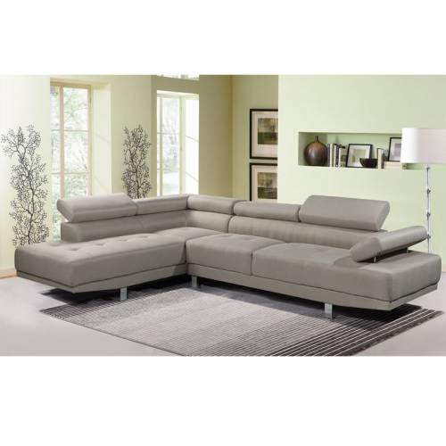 SECTOR Καναπές Σαλονιού Δεξιά Γωνία, Ανακλινόμενα Κεφαλάρια, Ύφασμα Μπεζ Ε-00022009 Ε989,4R