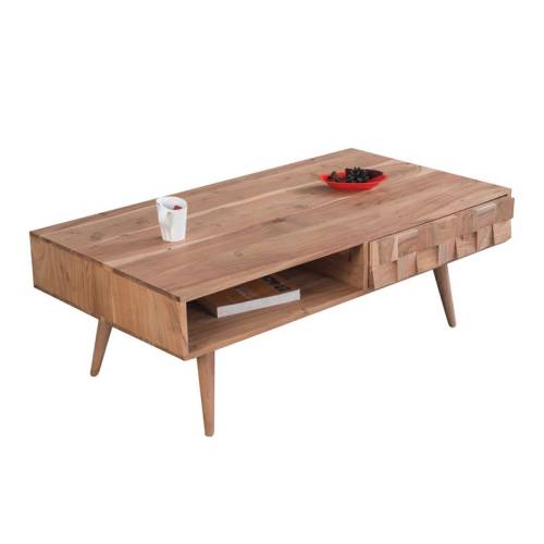 TEKA Τραπεζάκι Σαλονιού Καθιστικού, Ξύλο Ακακία Φυσικό Ε-00019751 ΕΑ7046