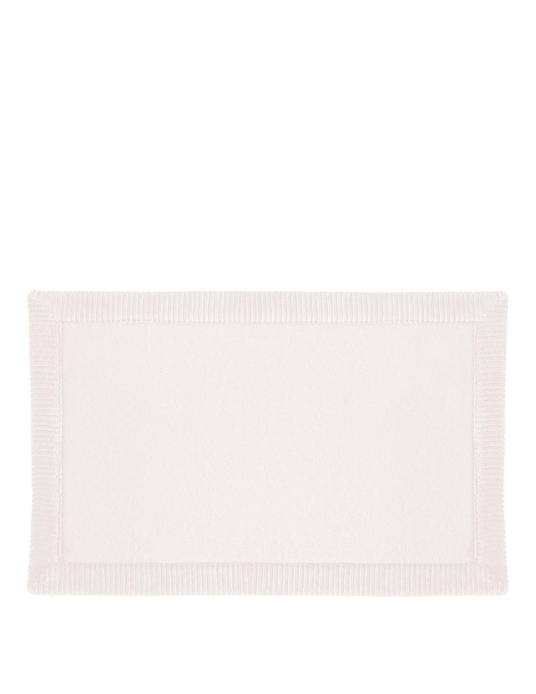 Χαλάκι μπάνιου λευκό  80Χ50