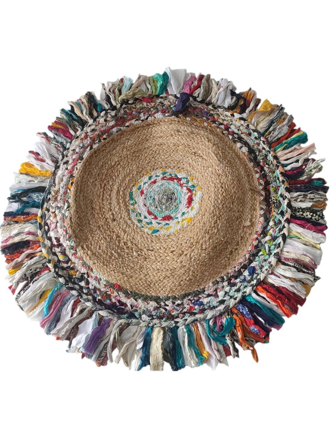 Χαλί βαμβ/γιούτα multy Φ90