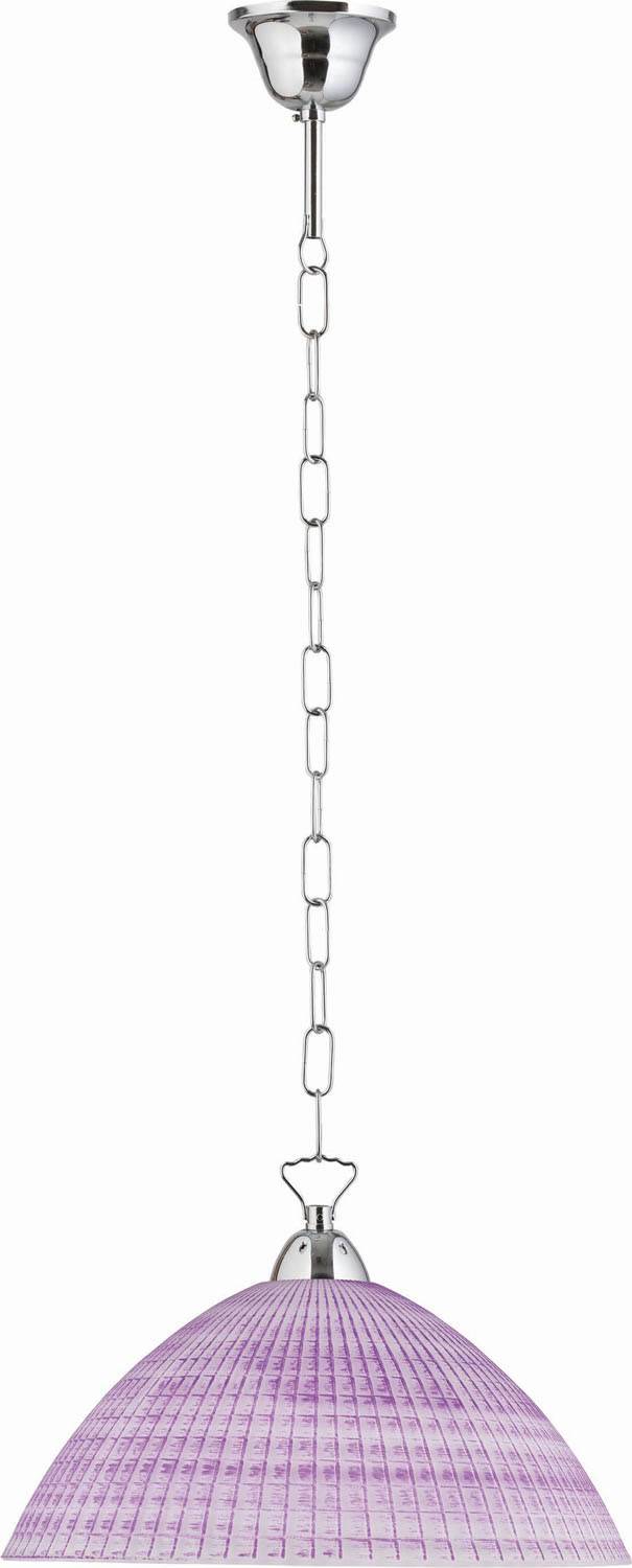 Φωτιστικό μονόφωτο γυαλί λιλά Ε27 Φ36