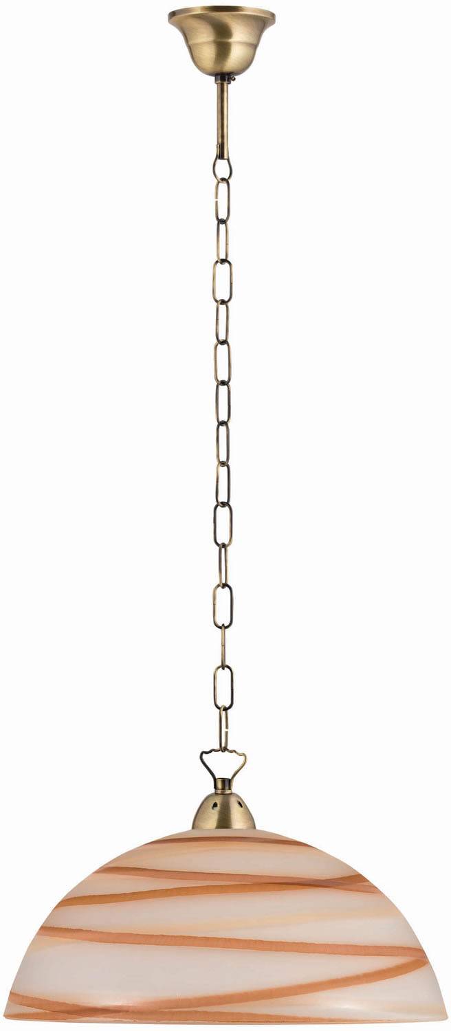 Φωτιστικό μονόφωτο γυαλί καφέ/μελί Ε27 Φ36