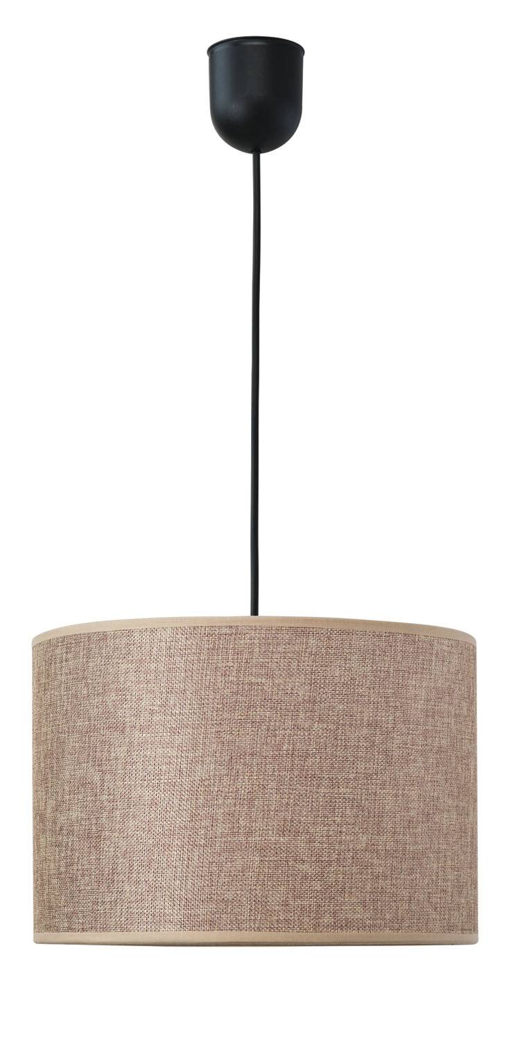 Φωτιστικό μονόφωτο αμπαζούρ μόκα Ε27 Φ40