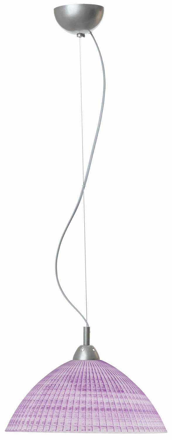 Φωτιστικό μονόφωτο γυαλί λιλά Ε27 Φ36