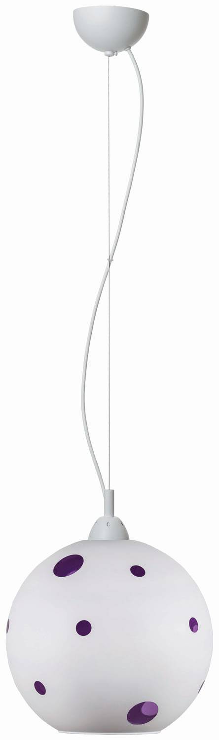 Φωτιστικό μονόφωτο γυαλί λιλά Ε27 Φ30