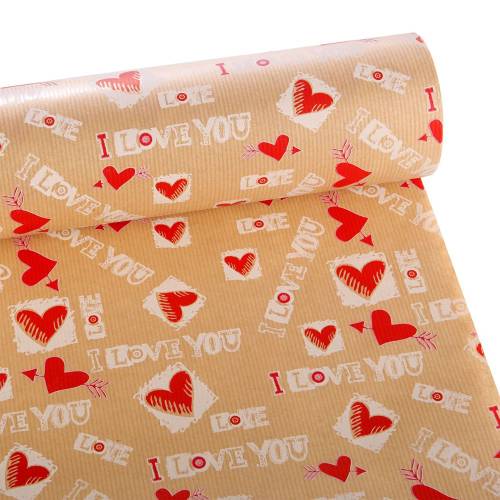 ΧΑΡΤΙ ΠΕΡΙΤΥΛΙΓΜΑΤΟΣ CRAFT ΛΕΥΚΟ ΜΕ ΚΑΡΔΙΕΣ 60ΕΚ X 50 ΜΕΤΡΑ