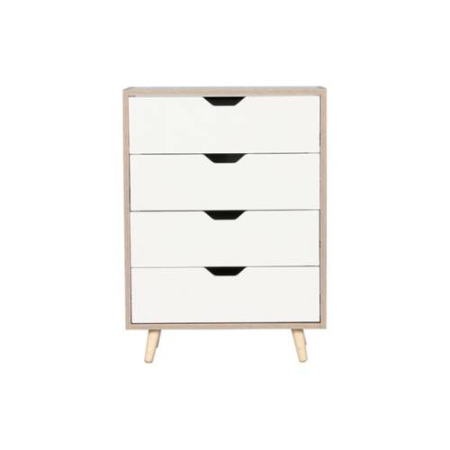 ALINA Συρταριέρα με 4 Συρτάρια Απόχρωση Sonoma - Άσπρο Ε-00022023 Ε746,1