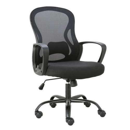 BF2011 Πολυθρόνα Γραφείου, Βάση Μέταλλο Βαφή Μαύρο, Mesh Μαύρο, PP Μαύρο Ε-00022088 ΕΟ600,1