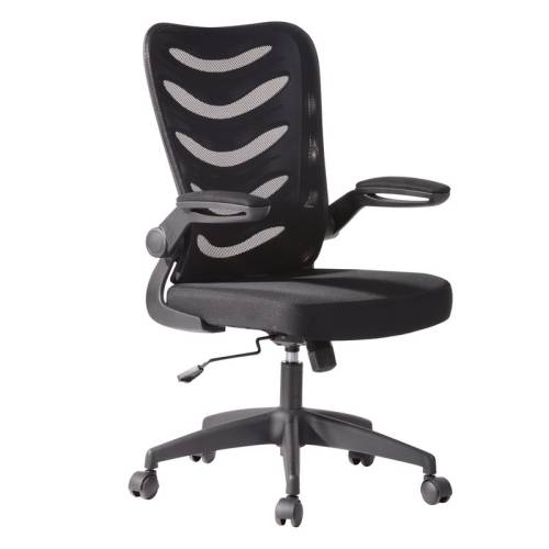 BF2945 Πολυθρόνα Γραφείου Mesh Μαύρο - Ύφασμα Μαύρο Ε-00022852 ΕΟ602,1