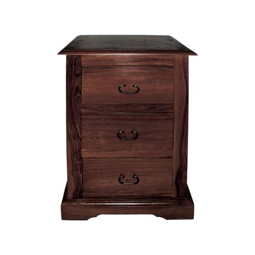 MANDORE Κομοδίνο Ξύλο Sheesham Καρυδί Ε-00007702 ΕΣ225