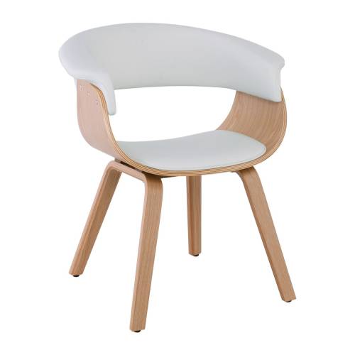 HERMAN Πολυθρόνα Φυσικό - Pu Άσπρο Ε-00021406 Ε7514,2