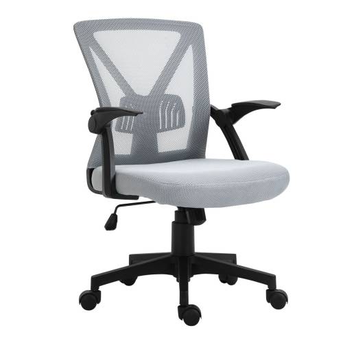 BF2130 Πολυθρόνα Γραφείου Ανακλινόμενα Μπράτσα - Mesh Γκρι Ε-00023403 ΕΟ208,2