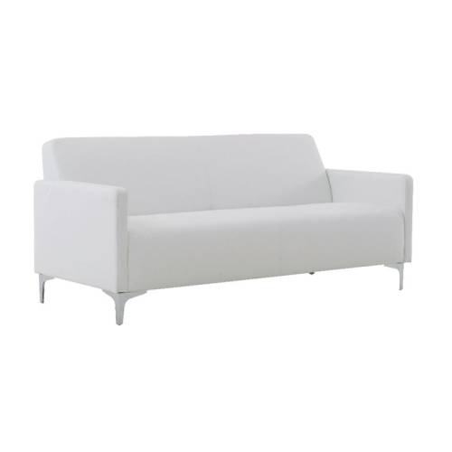 STYLE Καναπές Σαλονιού Καθιστικού 3Θέσιος, Pu Άσπρο K/D Ε-00018719 Ε948,31