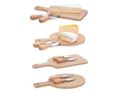 Βάση κοπής τυριών και μαχαίρια  2σχ.